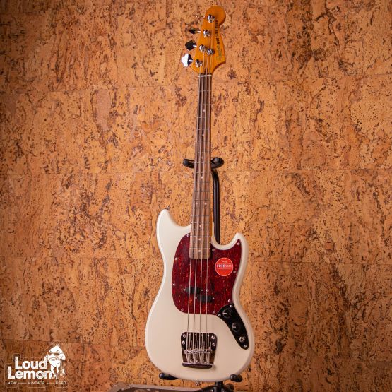 Squier Classic Vibe ‘60s Mustang Bass Olympic White 2022 Indonesia бас-гитара