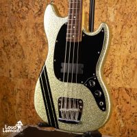 Squier Mikey Way Signature Mustang Bass Large Flake Silver Sparkle 2011 Indonesia бас-гитара
