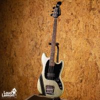 Squier Mikey Way Signature Mustang Bass Large Flake Silver Sparkle 2011 Indonesia бас-гитара