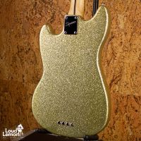 Squier Mikey Way Signature Mustang Bass Large Flake Silver Sparkle 2011 Indonesia бас-гитара