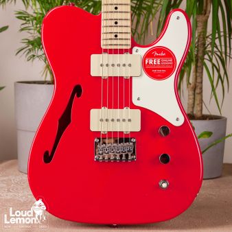 Squier Paranormal Cabronita Telecaster Thinline Fiesta Red электрогитара