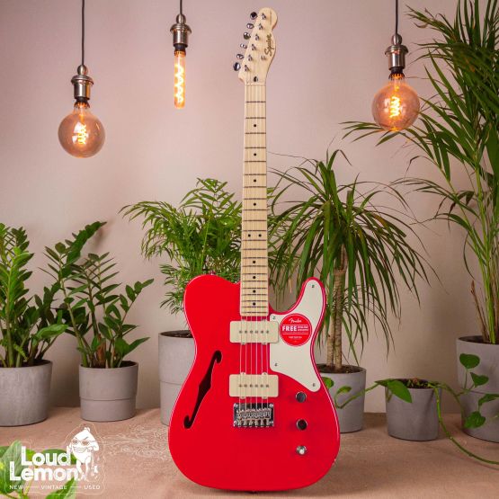 Squier Paranormal Cabronita Telecaster Thinline Fiesta Red электрогитара