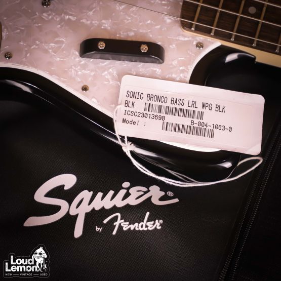 Squier Sonic Bronco Bass Black 2023 Indonesia бас-гитара
