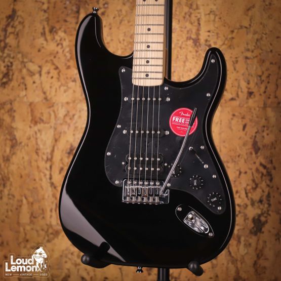 Squier Sonic Stratocaster HSS Black 2022 Indonesia электрогитара