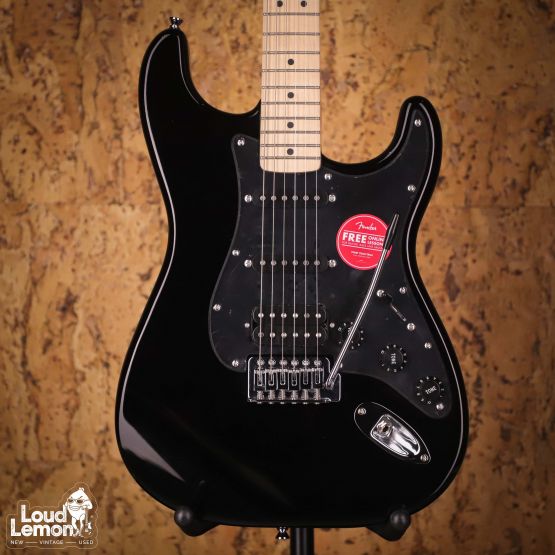 Squier Sonic Stratocaster HSS Black 2022 Indonesia электрогитара