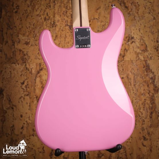 Squier Sonic Stratocaster HT H Flash Pink 2023 Indonesia электрогитара
