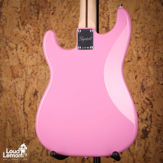 Squier Sonic Stratocaster HT H Flash Pink 2023 Indonesia электрогитара
