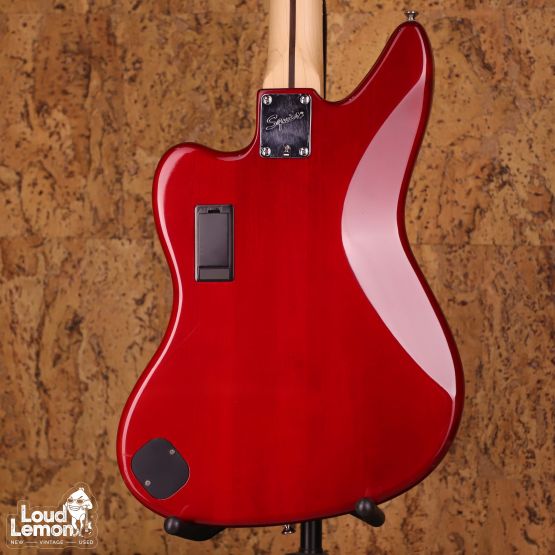 Squier Vintage Modified Jaguar Bass Special Crimson Red Transparent 2011 Indonesia бас-гитара