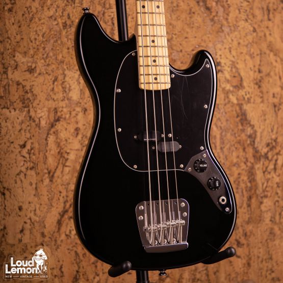Squier Vintage Modified Mustang Bass Black 2011 Indonesia бас-гитара