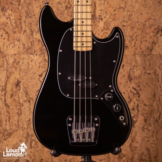Squier Vintage Modified Mustang Bass Black 2011 Indonesia бас-гитара