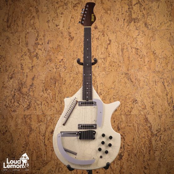 Star's ELS-1 Sitar Guitar White Crack 2022 Japan электроситар