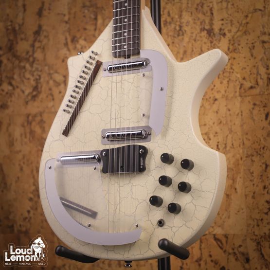 Star's ELS-1 Sitar Guitar White Crack 2022 Japan электроситар