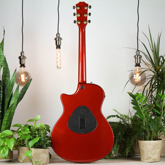 Taylor T5 Custom Crimson Red Metallic 2006 USA акустическая гитара