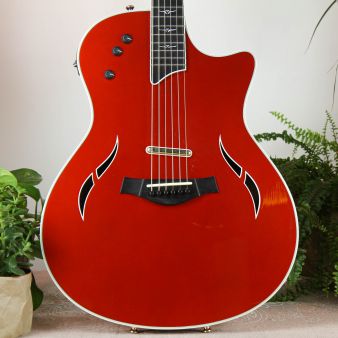 Taylor T5 Custom Crimson Red Metallic 2006 USA акустическая гитара