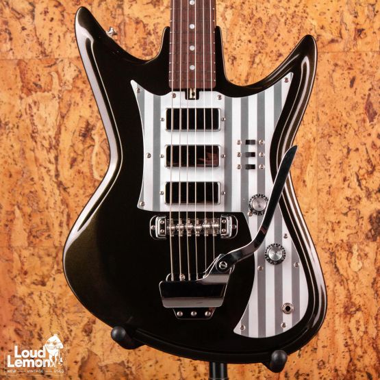 Teisco K-56 Sharkfin Reissue Metallic Black 1999 Japan электрогитара