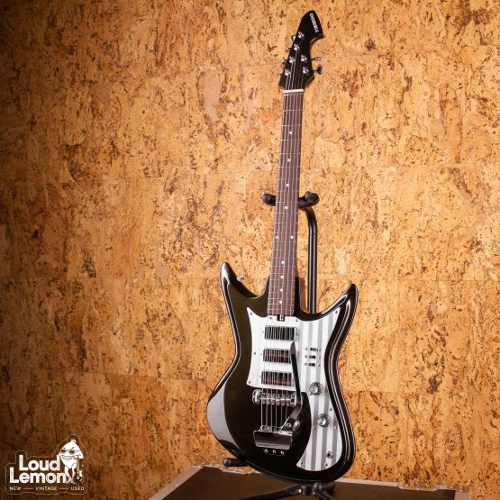 Teisco K-56 Sharkfin Reissue Metallic Black 1999 Japan электрогитара