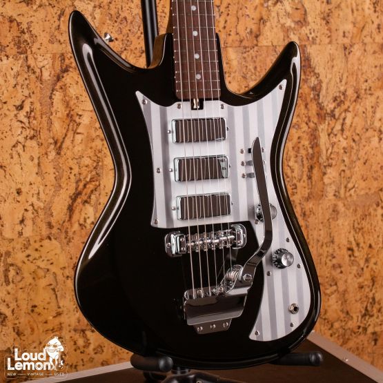 Teisco K-56 Sharkfin Reissue Metallic Black 1999 Japan электрогитара