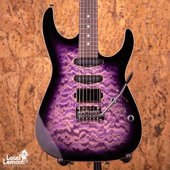 Tom Anderson Li'l Angel Natural Purple to T Purple to Black Burst with Binding 2022 USA электрогитара