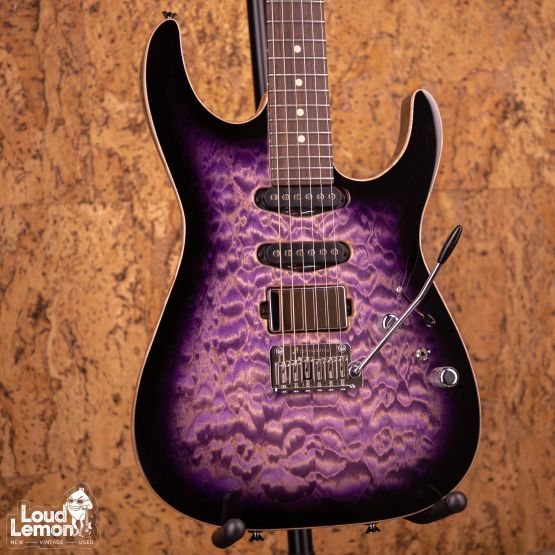 Tom Anderson Li'l Angel Natural Purple to T Purple to Black Burst with Binding 2022 USA электрогитара