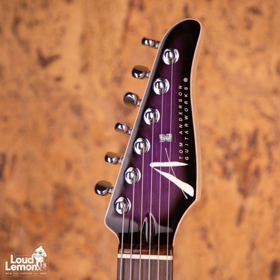 Tom Anderson Li'l Angel Natural Purple to T Purple to Black Burst with Binding 2022 USA электрогитара
