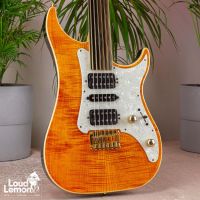 Vigier Excalibur Surfreter Special Fretless Amber 2004 France безладовая электрогитара