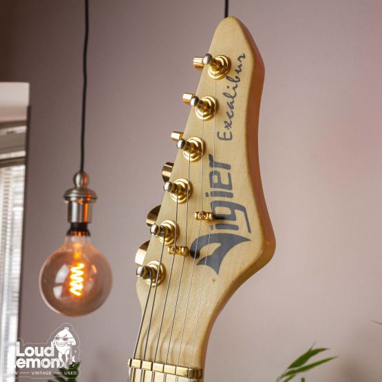 Vigier Excalibur Surfreter Special Fretless Amber 2004 France безладовая электрогитара