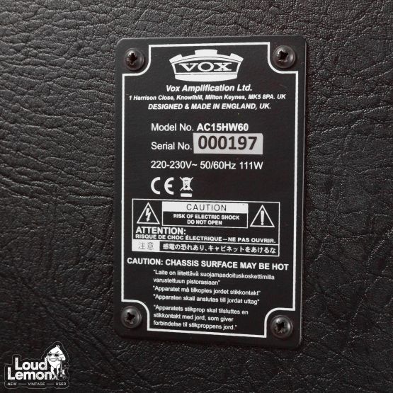 Vox AC15 Limited Edition ламповый гитарный усилитель