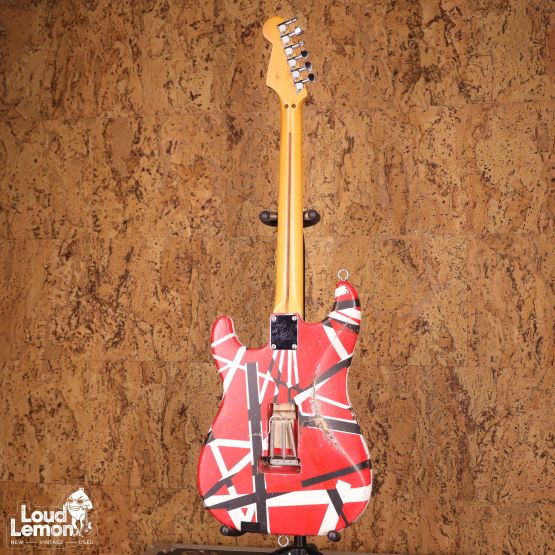 Zep-II Custom SW-60H Eddie Van Halen Frankenstrat Red with Black Stripes Relic 1980's Japan электрогитара