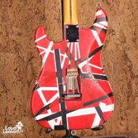 Zep-II Custom SW-60H Eddie Van Halen Frankenstrat Red with Black Stripes Relic 1980's Japan электрогитара