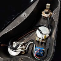 Aria Pro II SB-Black'n'Gold I Cliff Burton Signature Bass Black 2012 Japan