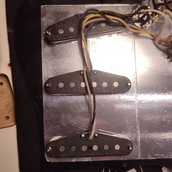 Fender Partcaster Custom Shop Ancho Poblano Stratocaster Body 2019, Stevie Ray Vaughan Stratocaster Neck 2008 White Blonde USA электрогитара