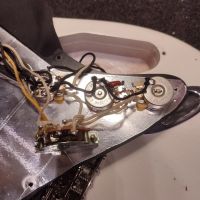 Fender Partcaster Custom Shop Ancho Poblano Stratocaster Body 2019, Stevie Ray Vaughan Stratocaster Neck 2008 White Blonde USA электрогитара