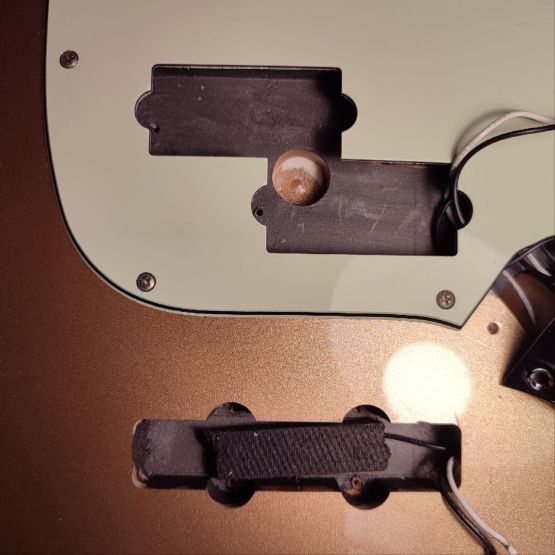 Fender Player Mustang Bass PJ Firemist Gold 2019 Mexico бас-гитара