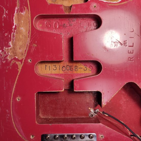 Fender Custom Shop 1960 Stratocaster Relic Faded Dakota Red 2013 USA электрогитара