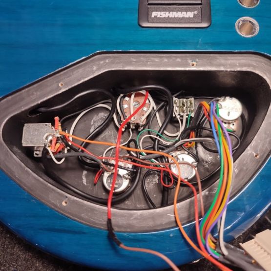 Lakland SK-5DX Skyline Japan Series Blue Translucent 2014 Korea бас-гитары