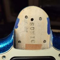 Squier Super Sonic Vista Series Blue Sparkle 1997 Japan электрогитара