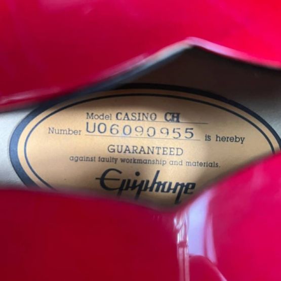 Epiphone Casino Cherry 2006 Korea электрогитара