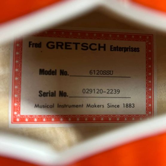 Gretsch 6120SSU Brian Setzer Signature Orange Stain 2002 Japan электрогитара