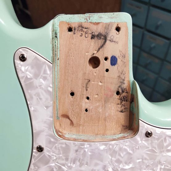 ‌Fender Artist Series Mark Hoppus Signature Precision Bass Surf Green 2008 Mexico бас-гитара