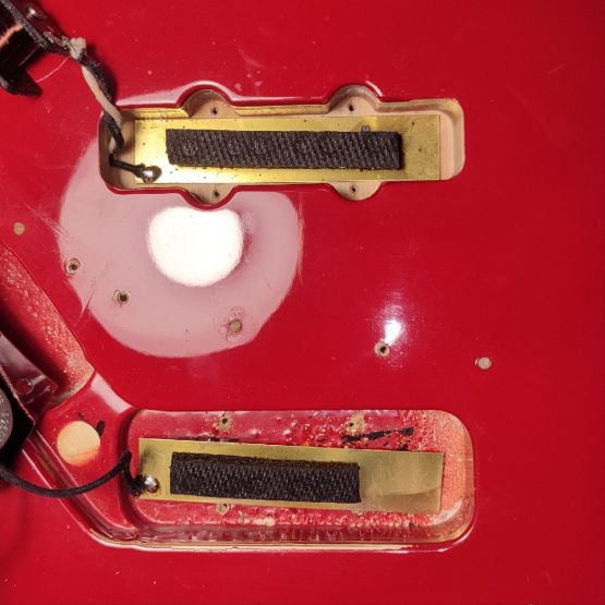 Fender Standard Jazz Bass w/USA Pickups Torino Red 1996 Mexico бас-гитара
