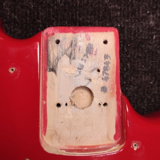Fender Standard Jazz Bass w/USA Pickups Torino Red 1996 Mexico бас-гитара