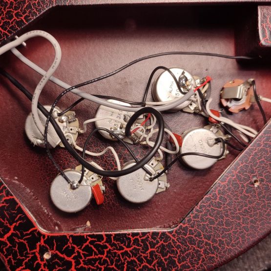 Star's ELS-1 Sitar Guitar Red Crack 2020's Japan электро-ситар
