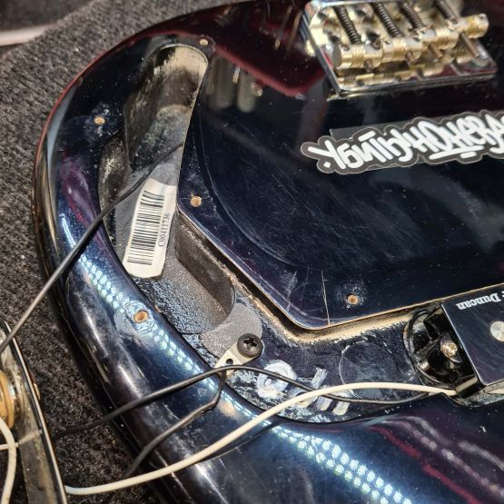 Fender American Standard Precision Bass Black 2008 USA бас-гитара