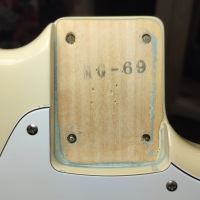 Fender MG69CO Mustang Competition Olympic White 2007 Japan электрогитара