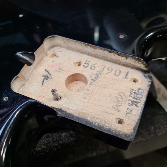 Fender American Standard Precision Bass Black 2008 USA бас-гитара