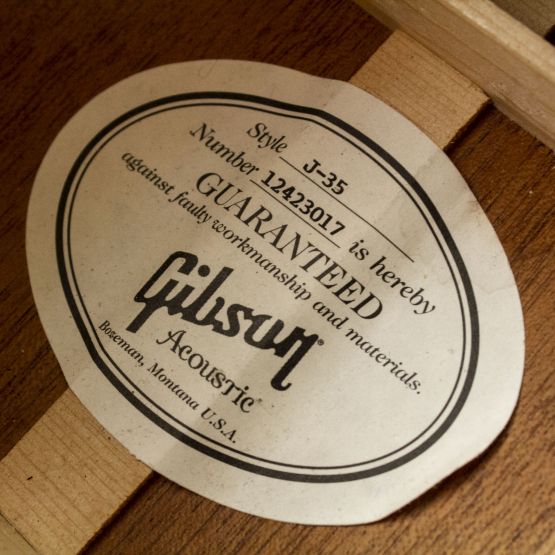 Gibson J-35 Vintage Sunburst 2013 USA акустическая гитара