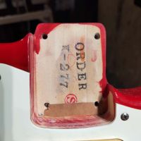 Fender MST-40 Mini Stratocaster Flame Cherry Burst 1993 Japan электрогитара