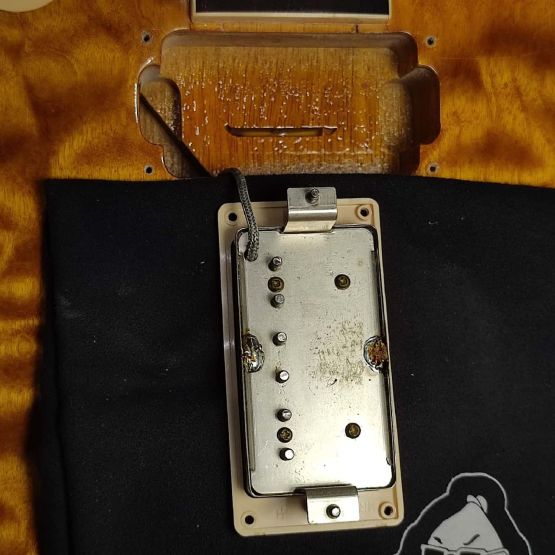 Gibson Custom Shop Special Order Les Paul Korina Classic Quilt Top Translucent Amber 1998 USA электрогитара