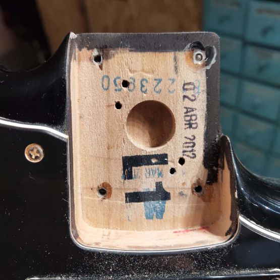 ‌Fender Jaguar Blacktop HH Black 2012 Mexico электрогитара