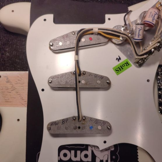 Fender Custom Shop Jimmie Vaughan Stratocaster Aged Olympic White 2019 USA электрогитара